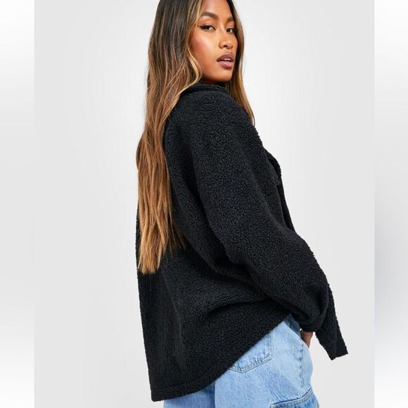 EcoThreads | Teddy Women's Black Jacket Size M - Picture 5 of 5